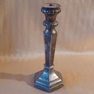 Vintage Pottery Barn Silver Plated Taper Candleholder 9.5 in Weighted